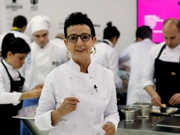 Imagen de archivo de la chef, Carme Ruscalleda, durante su participaci&oacute;n en uno de los talleres de alta cocina organizada en el marco del Sal&oacute;n Alimentaria