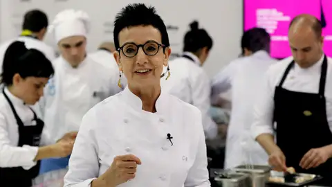Imagen de archivo de la chef, Carme Ruscalleda, durante su participación en uno de los talleres de alta cocina organizada en el marco del Salón Alimentaria Imagen de archivo de la chef, Carme Ruscalleda, durante su participación en uno de los talleres de alta cocina organizada en el marco del Salón Alimentaria