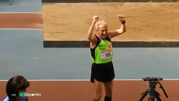Manuel Alonso, el atleta que rompió récords mundiales a los 85 años