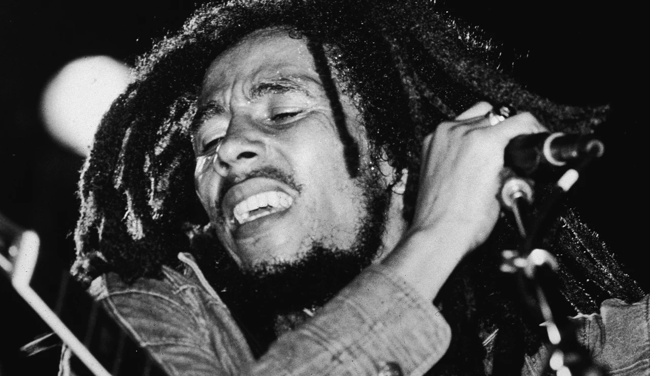 Bob Marley durante un concierto