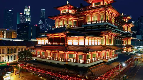 Templo. Singapur Templo. Singapur