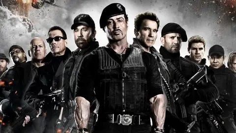 Póster promocional de 'Los mercenarios 2' Póster promocional de 'Los mercenarios 2'