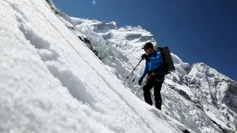 El montañero español Carlos Soria El montañero español Carlos Soria