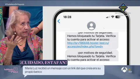 Mari Luz, una de las víctimas del phishing en Hablando en Plata: Ciudadanos de segunda Mari Luz, una de las víctimas del phishing en Hablando en Plata: Ciudadanos de segunda