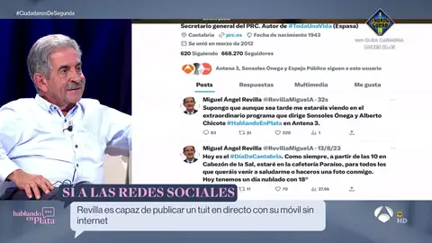 Miguel Ángel Revilla en el especial Hablando en plata: Ciudadanos de segunda Miguel Ángel Revilla en el especial Hablando en plata: Ciudadanos de segunda
