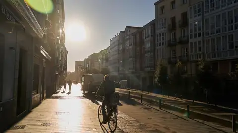La cuesta de San Francisco, en el centro de Vitoria La cuesta de San Francisco, en el centro de Vitoria