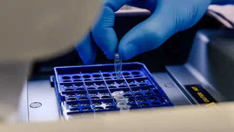 Una muestra de laboratorio Una muestra de laboratorio