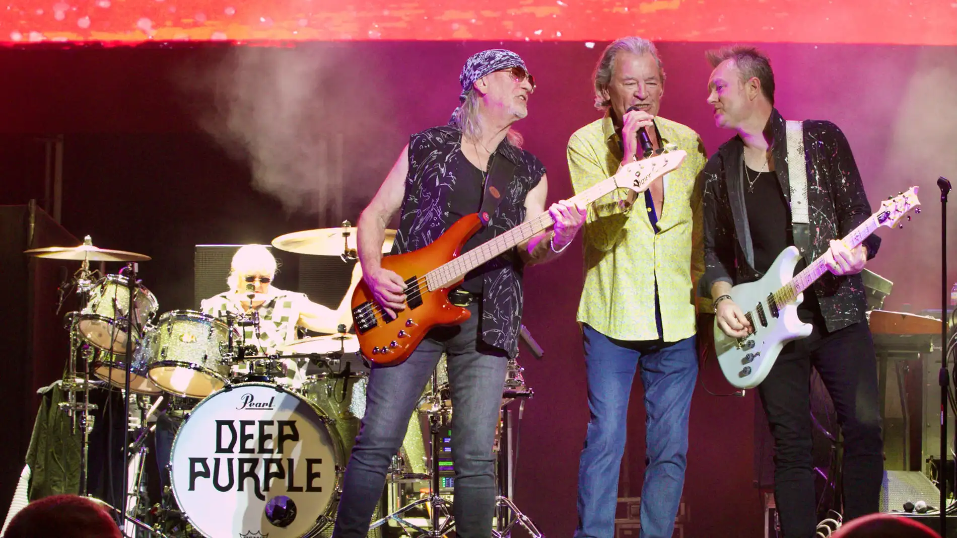 Deep Purple durante un concierto este verano