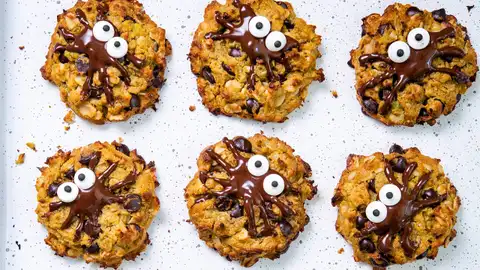 Galletas de araña de chocolate y aguacate Galletas de araña de chocolate y aguacate
