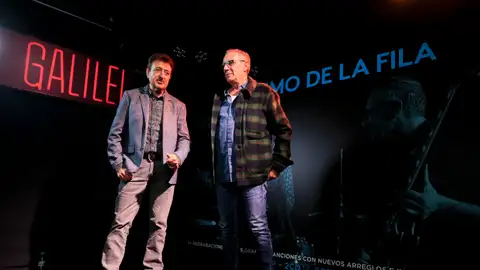 Manolo García y Quimi Portet durante la presentación del nuevo álbum de El Último de la Fila Manolo García y Quimi Portet durante la presentación del nuevo álbum de El Último de la Fila
