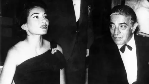 Maria Callas junto al magnate Aristóteles Onassis Maria Callas junto al magnate Aristóteles Onassis