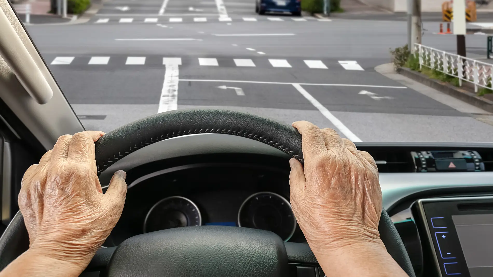 Persona mayor al volante