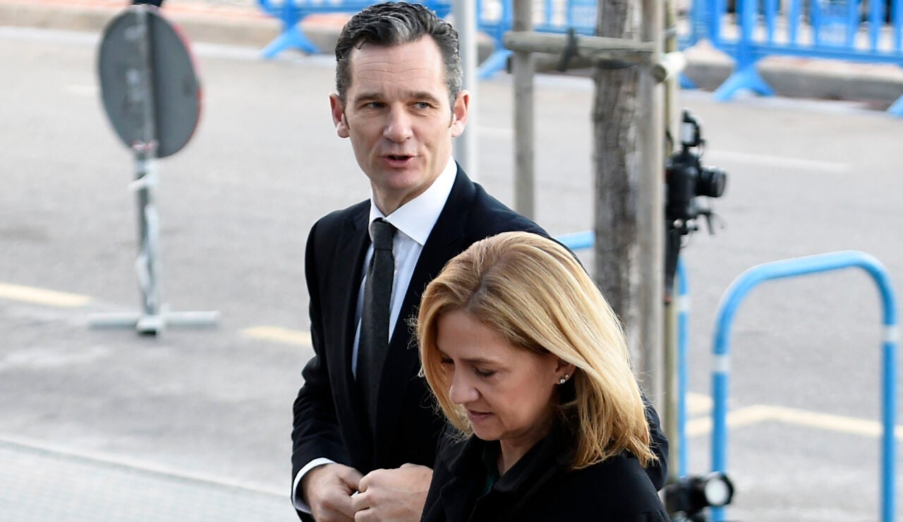 La infanta Cristina e I&ntilde;aki Urdangarin durante el caso No&oacute;s