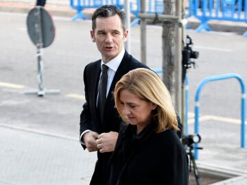 La infanta Cristina e I&ntilde;aki Urdangarin durante el caso No&oacute;s