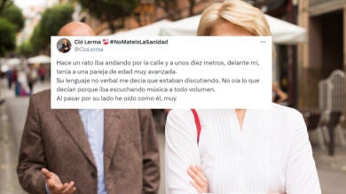 La interesante reflexión de una tuitera al ver discutir a dos personas mayores: 