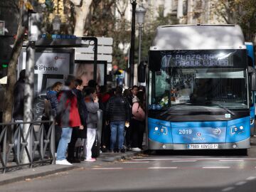 Un autob&uacute;s de la EMT Madrid