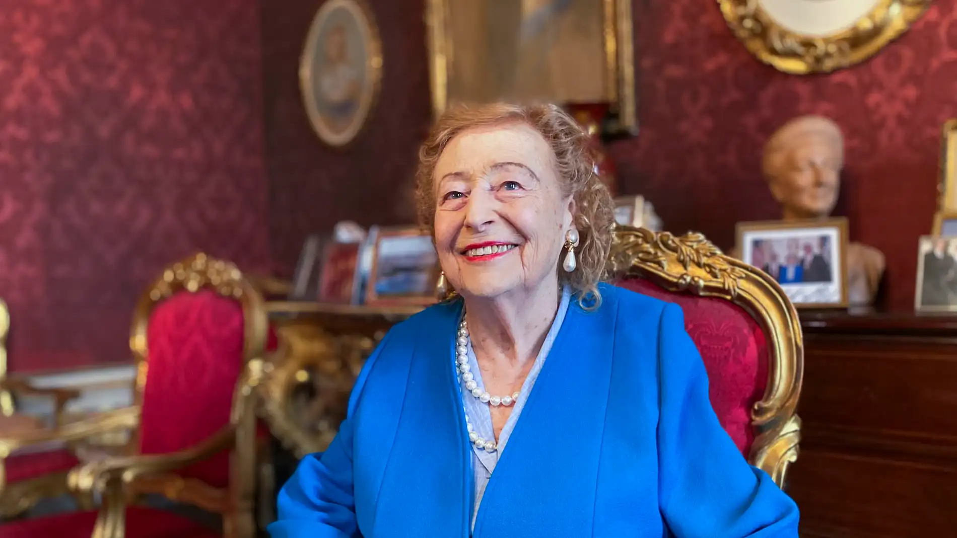 La princesa Elettra Marconi, de 93 años