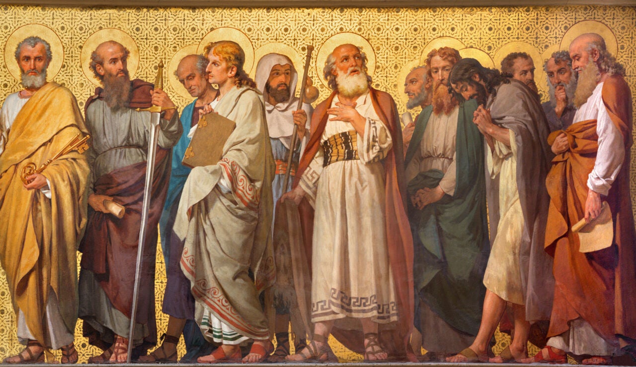 Tur&iacute;n - el fresco simb&oacute;lico de doce ap&oacute;stoles