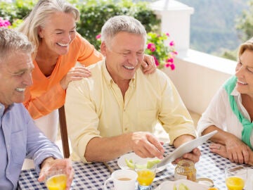 Jubilados disfrutando