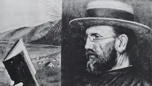 El padre Damián de Veuster en diciembre de 1888, óleo de Edward Clifford.