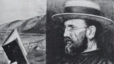 El padre Damián de Veuster en diciembre de 1888, óleo de Edward Clifford. El padre Damián de Veuster en diciembre de 1888, óleo de Edward Clifford.
