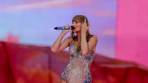 Taylor Swift, durante el primero de sus dos conciertos en Madrid Taylor Swift, durante el primero de sus dos conciertos en Madrid