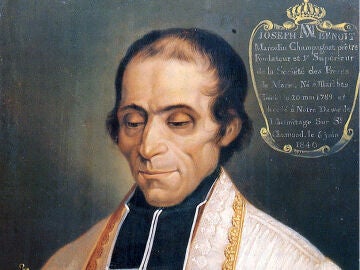 Retrato de San Marcelino Champagnat por M. Ravery