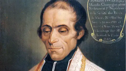 Retrato de San Marcelino Champagnat por M. Ravery Retrato de San Marcelino Champagnat por M. Ravery