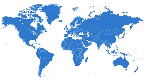 Mapa mundi azul Mapa mundi azul