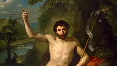Juan el Bautista predicando en el desierto, por Anton Raphael Mengs, 1760. Juan el Bautista predicando en el desierto, por Anton Raphael Mengs, 1760.