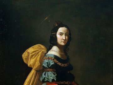 Santa Isabel de Portugal, por Francisco de Zurbar&aacute;n
