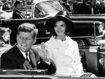 John F. Kennedy y Jacqueline Kennedy en 1963