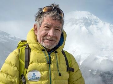 El veterano alpinista Carlos Soria
