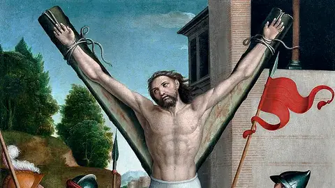 Martirio de San Andrés Apóstol por Juan Correa de Vivar Martirio de San Andrés Apóstol por Juan Correa de Vivar