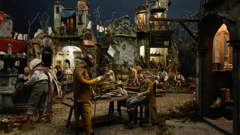 Vista de la presentación del Belén Napolitano de Patrimonio Nacional en el Palacio Real Vista de la presentación del Belén Napolitano de Patrimonio Nacional en el Palacio Real
