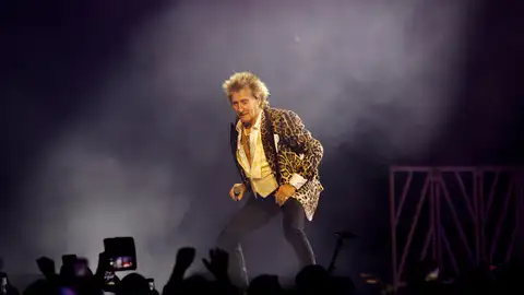 El músico británico Rod Stewart El músico británico Rod Stewart
