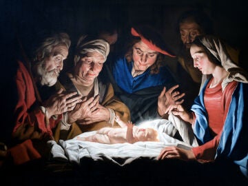 Adoraci&oacute;n de los pastores-Matthias Stomer 