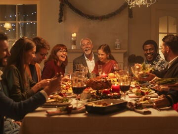 Comida familiar de navidad