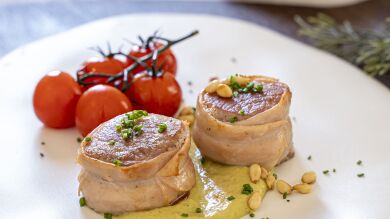 Receta de Navidad saludable: Lomo de Cerdo con Pavo y Aguacate