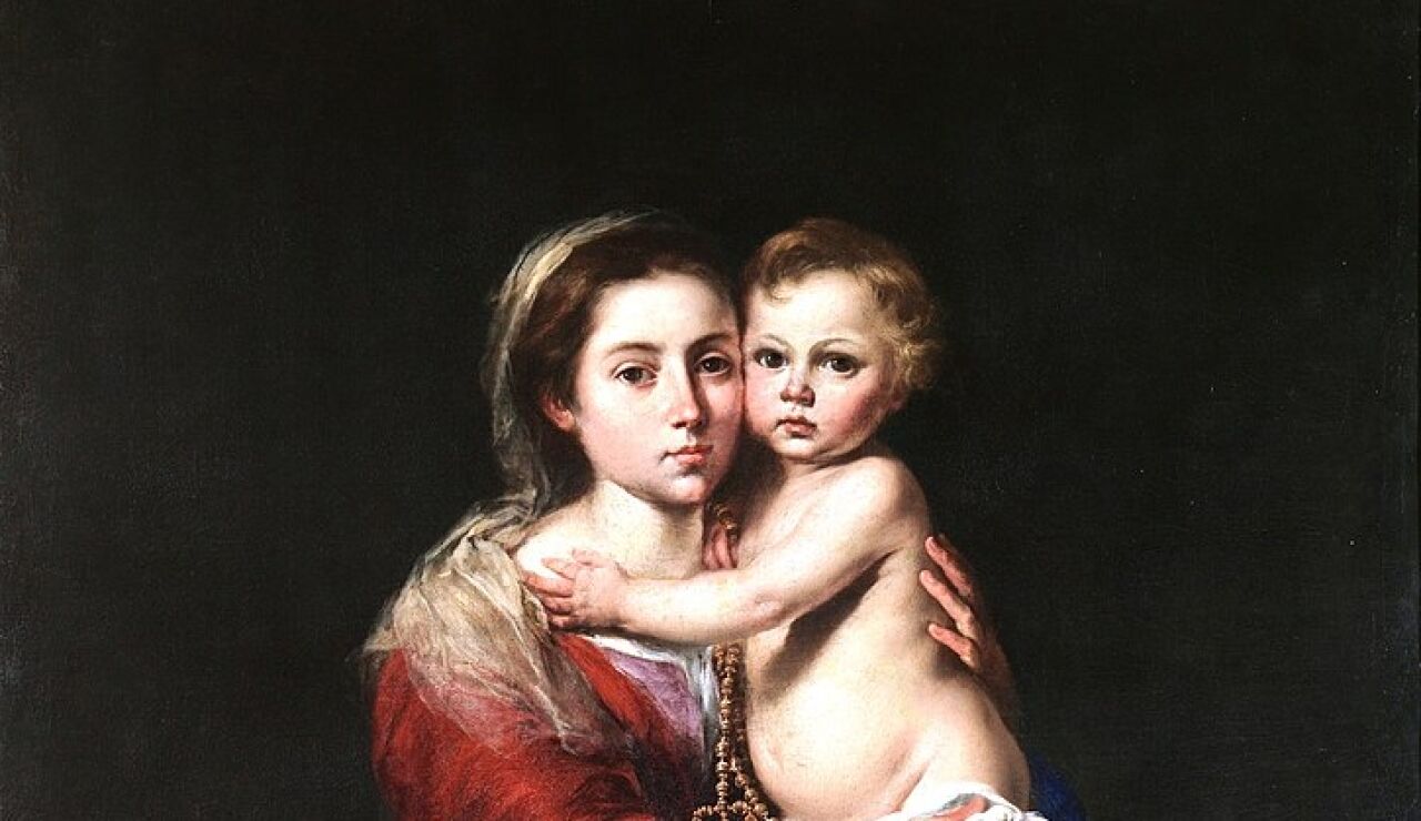 La Virgen Mar&iacute;a llevando al Ni&ntilde;o Jes&uacute;s por Bartolom&eacute; Esteban Murillo