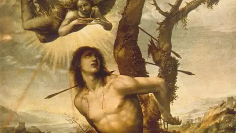 Martirio de San Sebastián, por Il Sodoma Martirio de San Sebastián, por Il Sodoma