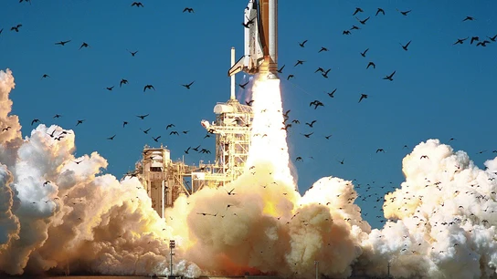 El Challenger iniciando su último vuelo. El Challenger iniciando su último vuelo.