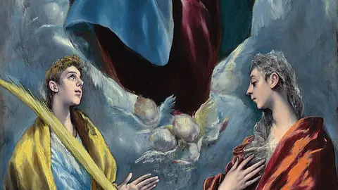La Virgen María con Santa Inés y Santa Martina del Greco La Virgen María con Santa Inés y Santa Martina del Greco