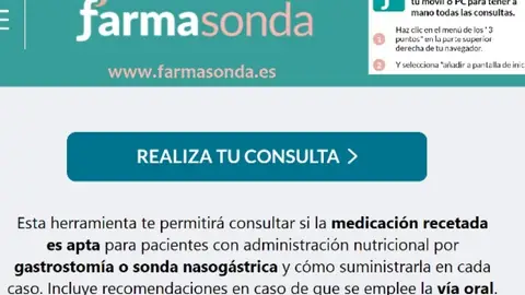 La aplicación Farmasonda La aplicación Farmasonda