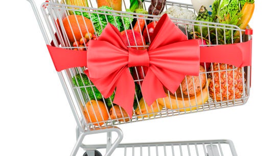 Carrito de regalo supermercado