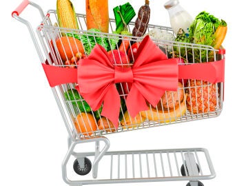 Carrito de regalo supermercado
