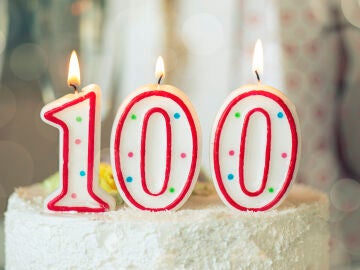 Tarta de cumplea&ntilde;os 100 velas