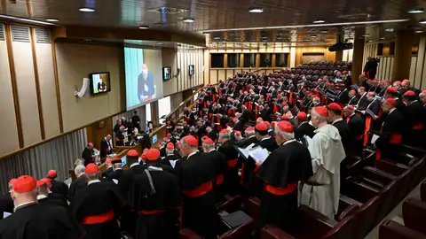 Las reuniones en las que los purpurados que entrarán en la Capilla Sixtina se van conociendo y concretando un perfil para el próximo pontífice. Las reuniones en las que los purpurados que entrarán en la Capilla Sixtina se van conociendo y concretando un perfil para el próximo pontífice.