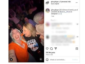 Se va al concierto de Los Pecos con su madre y as&iacute; lo vivieron: "Estamos de subid&oacute;n"