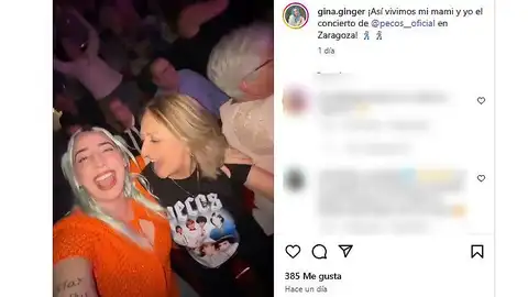 Se va al concierto de Los Pecos con su madre y así lo vivieron: "Estamos de subidón" Se va al concierto de Los Pecos con su madre y así lo vivieron: "Estamos de subidón"
